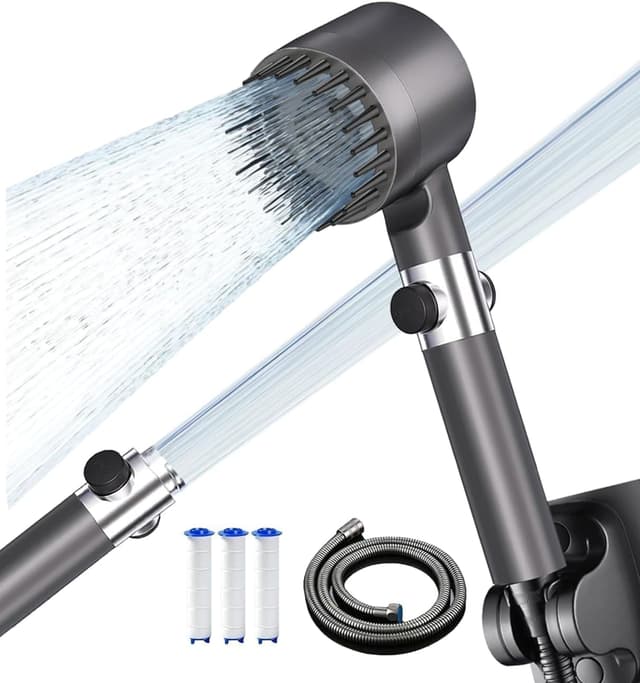 Detalle de Arbudspro Duschkopf mit Filter 4 Strahlarten