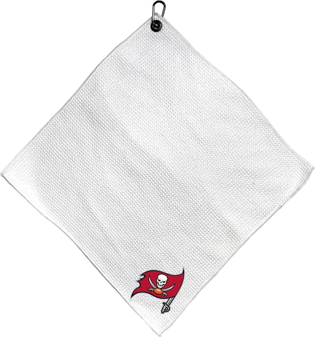Detalle de Team Golf NFL Tampa Bay Buccaneers Microfiber Towel (15" x 15") with Carabiner Clip