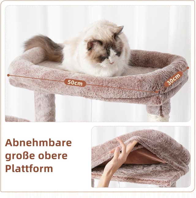 Detalle de Gitelsnour Kratzbaum groß GCT031MU (200 cm) für Innenbereich