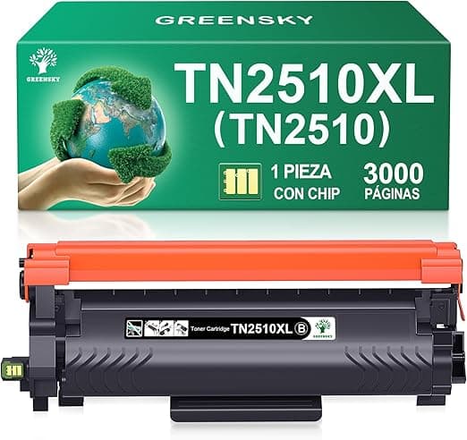Imagen de GREENSKY Tóner Compatible TN2510XL para Brother 🖨 en OfertitasTOP