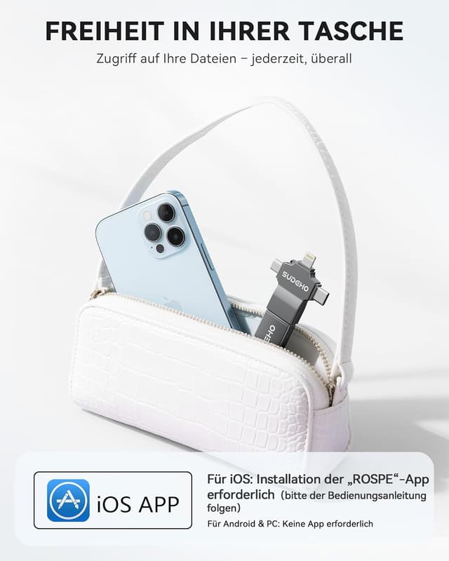 Thumbnail 6 de SUDEHO MFi USB‑Stick 128 GB für iPhone