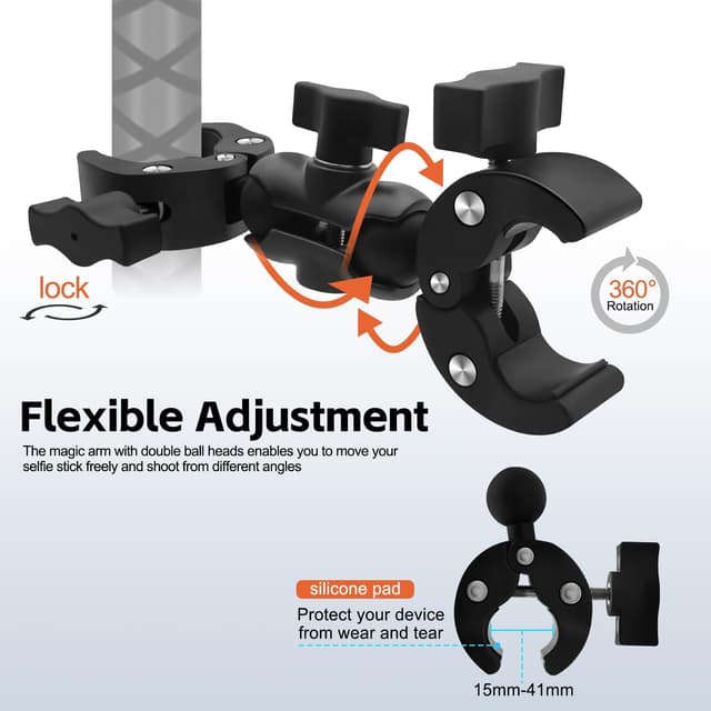 Thumbnail 3 de HAFOKO Motorcycle Camera Mount Kit 47"