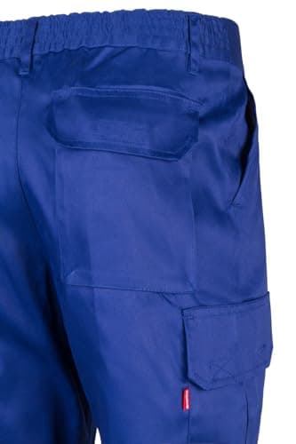 Detalle 2 de Pantalón multibolsillos VELILLA 345 Azulina (talla 48): cómodo con cinturilla elástica y muchos bolsillos