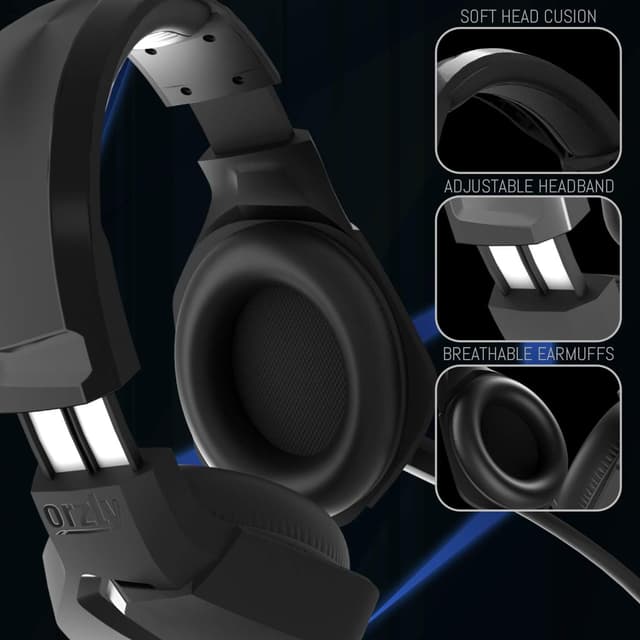 Detalle 2 de Orzly Hornet RXH-20 Abyss Edition Headset