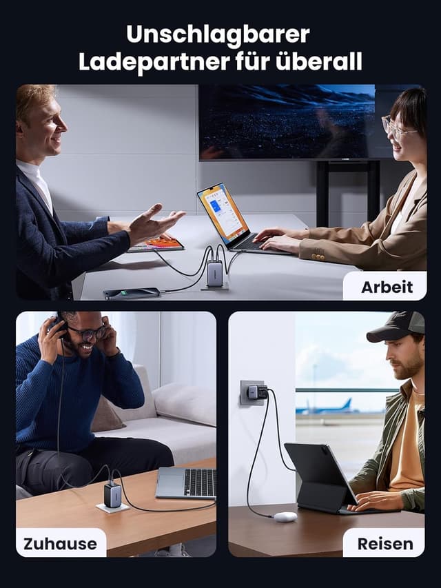 Thumbnail 6 de UGREEN Nexode 65W GaN Ladegerät 4-Port