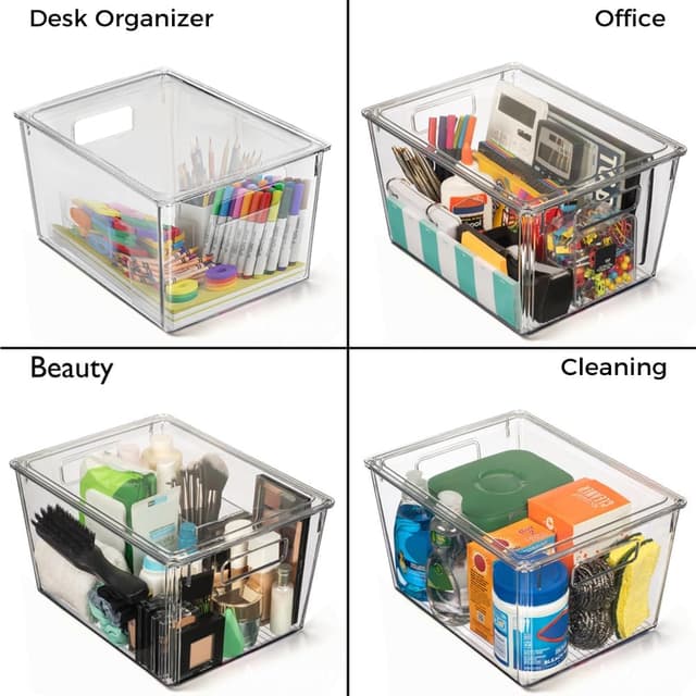 Thumbnail 4 de ClearSpace X-Large Plastic Storage Bins with Lids 🗂