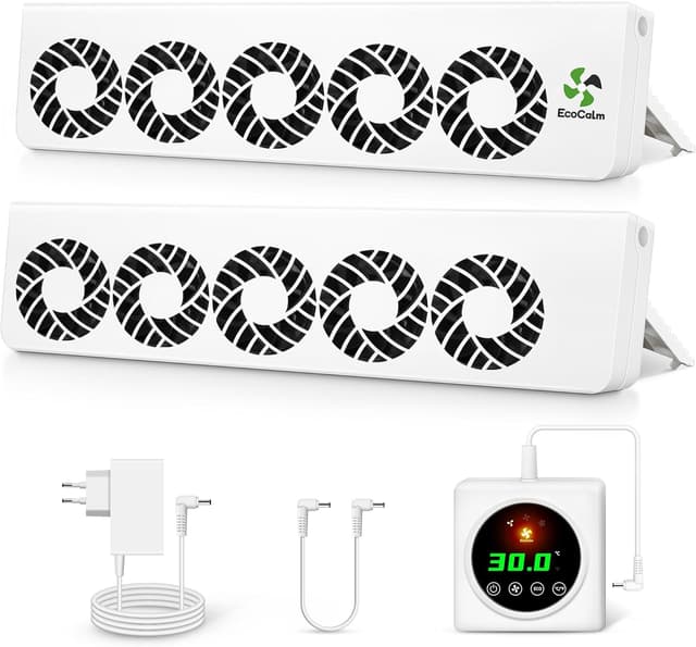 Imagen de ecoCalm Heizkörperventilator Duo-Set, 10 Lüfter en OfertitasTOP