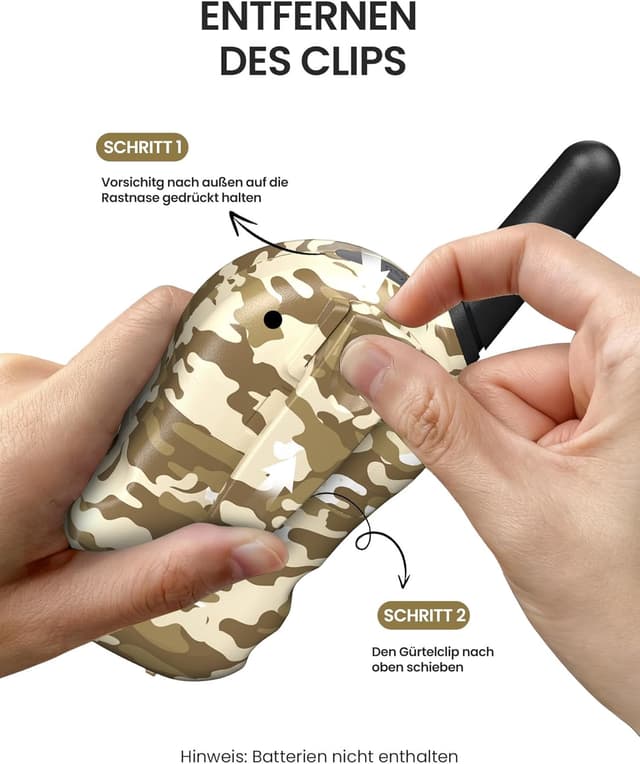 Thumbnail 6 de FOREDOM Walkie-Talkies für Kinder (2er-Set) mit 8 Kanälen, bis zu 3 km Reichweite – ab 3 Jahren