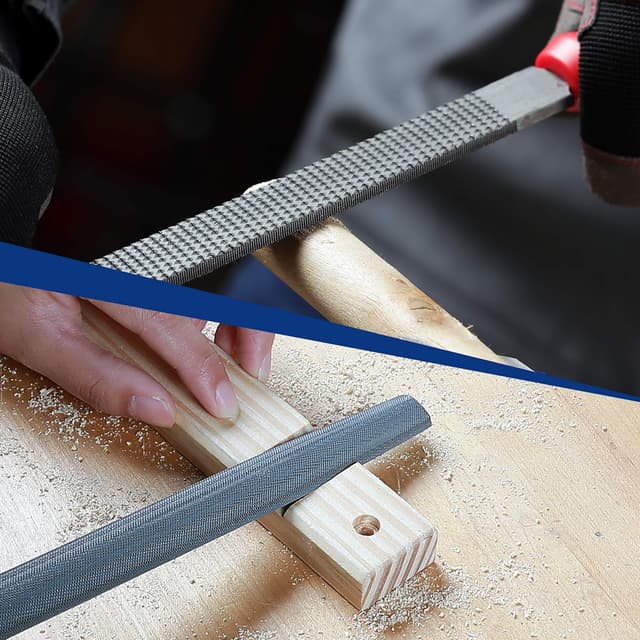 Detalle 2 de WORKPRO 200 mm Wood Rasp & Metal File Set (6-Piece) with Soft-Grip Handles