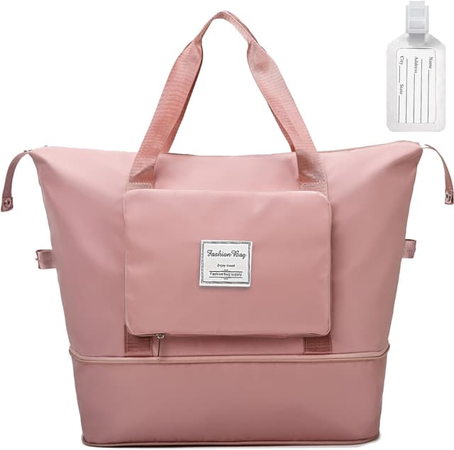 Thumbnail 6 de flintronic Reisetasche Damen – faltbare, wasserdichte Travel-Bag/Weekender-Tasche in Schwarz