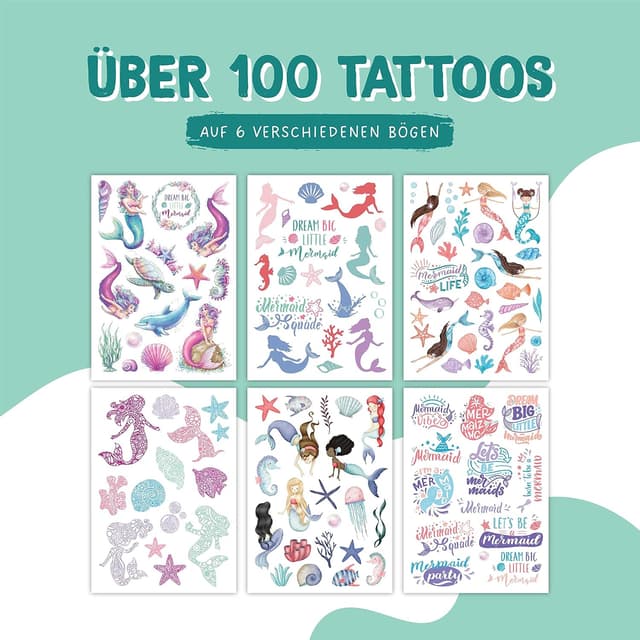 Detalle 2 de Papierdrachen Kindertattoos 28 Set