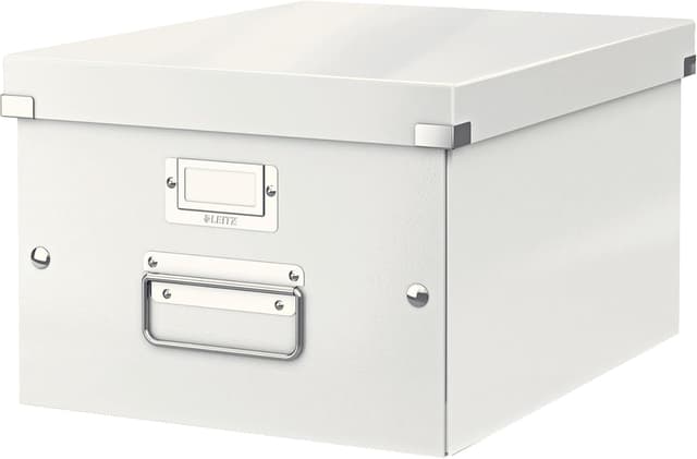 Detalle de Scatola archivio Leitz Click & Store WOW formato Medium per A4 e oggetti di medie dimensioni, bianco 60440001