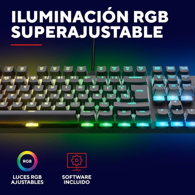 Thumbnail 6 de Trust GXT 871 Zora Teclado Mecánico Español RGB