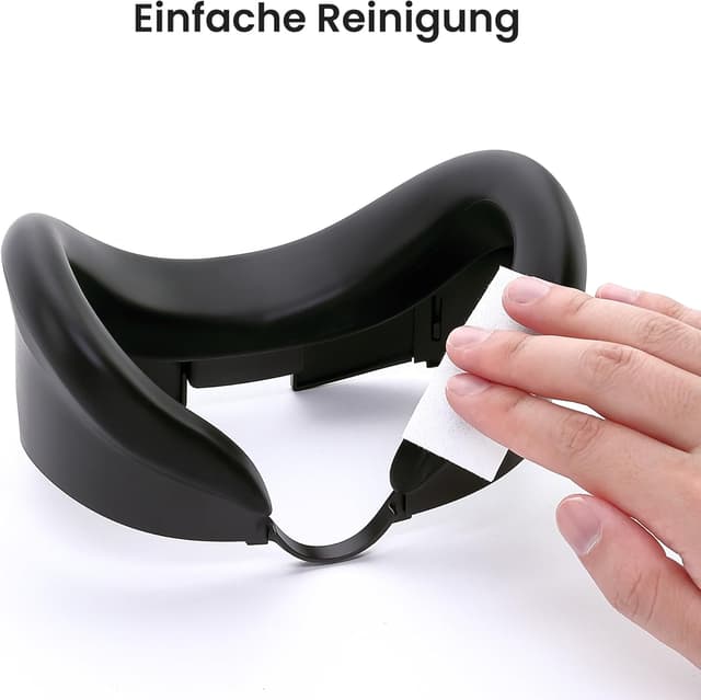 Detalle de KIWI design F3 Silikon-Facial-Interface für Meta Quest 3 (schweißabweisendes Face Cover) – nicht für Quest 3S