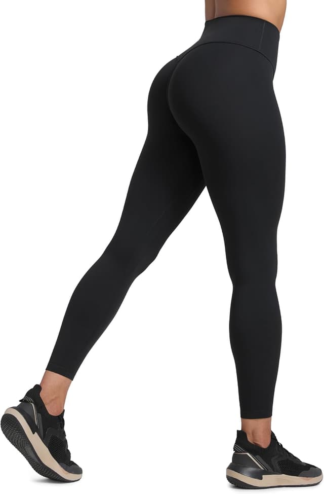 Detalle de CRZ YOGA Butterlift SecretSculpt Damen Scrunch Butt Sportleggings (64/71 cm) mit High Waist
