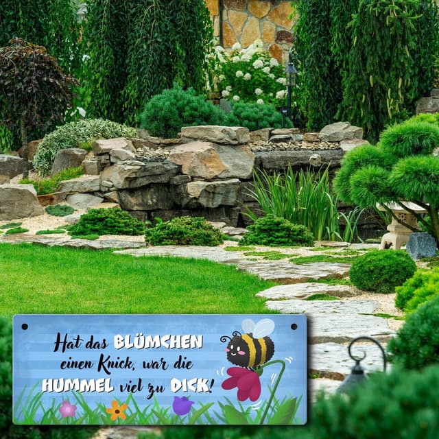 Thumbnail 4 de Dicke Hummel Metallschild L 10,5x28cm