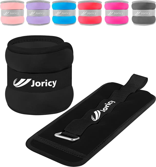 Detalle de Adjustable Ankle Weights Pair (1/2/3/4/6/8/10/12/20 LBS) for Wrist, Leg, Arm & Rehab Workouts