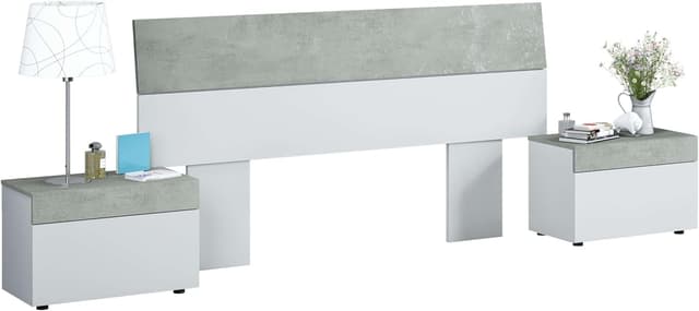 Imagen de Habitdesign Tekkan cabecero con 2 mesitas 298x40x96,5 cm en OfertitasTOP