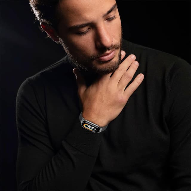 Thumbnail 6 de LanQii Edelstahl Mesh Armband (Milanaise) für Xiaomi Smart Band 10/9/8 – Schwarz