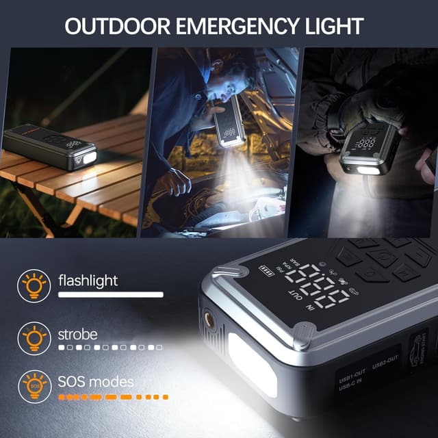 Thumbnail 4 de Acmount 7000A 12V Jump Starter with 150PSI Compressor