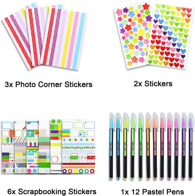 Thumbnail 5 de Vienrose Álbum de Fotos Scrapbook 10x15cm 🖼️ 80 Páginas DIY Boda y Regalos