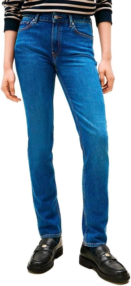Detalle 1 de Tommy Hilfiger Women’s Flo Slim Fit Jeans – elasticated slim fit everyday denim