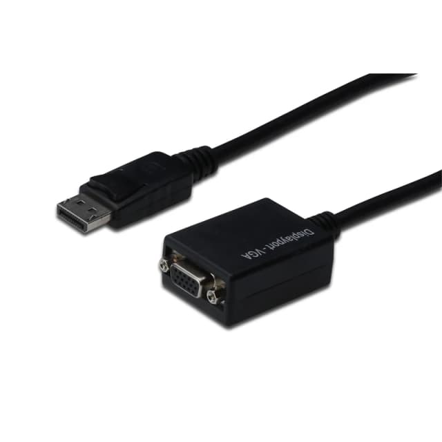 Detalle de Digitus AK-340410-001-S adaptador DisplayPort a VGA (HD15) de 15 cm