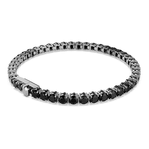 Thumbnail 4 de Swarovski Pulsera Tennis Matrix pulsera Negra talla redonda