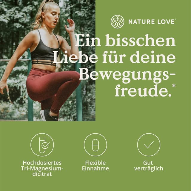 Thumbnail 1 de NATURE LOVE® Magnesiumcitrat 360 mg 💊