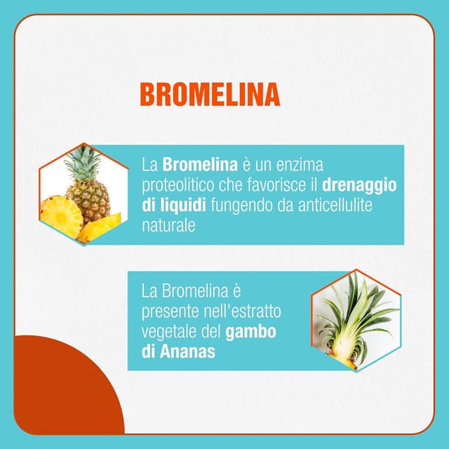 Detalle de Fortilase Cell – Integratore alimentare con bromelina, caffè verde, melitolo, ippocastano ed equiseto (30 compresse)