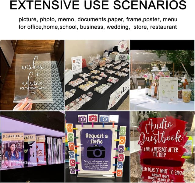 Detalle 2 de Acrylic A5 sign holder 6 pack by ROSSHINE