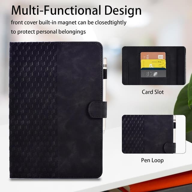 Detalle de Vkooer Schutzhülle für Lenovo Tab P11 (2. Gen) / Pad Plus 2023 (11,5 Zoll) mit Stifthalter – PU-Leder Flip Case, Schwarz