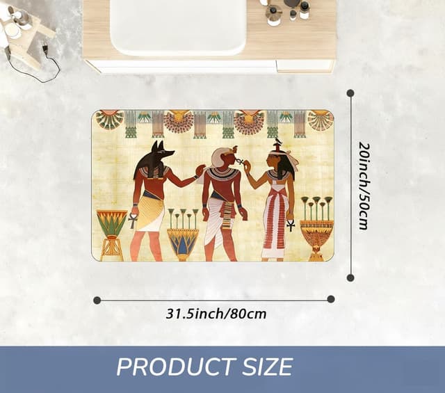 Detalle de ENSFTF tribal bath mat, non-slip 01