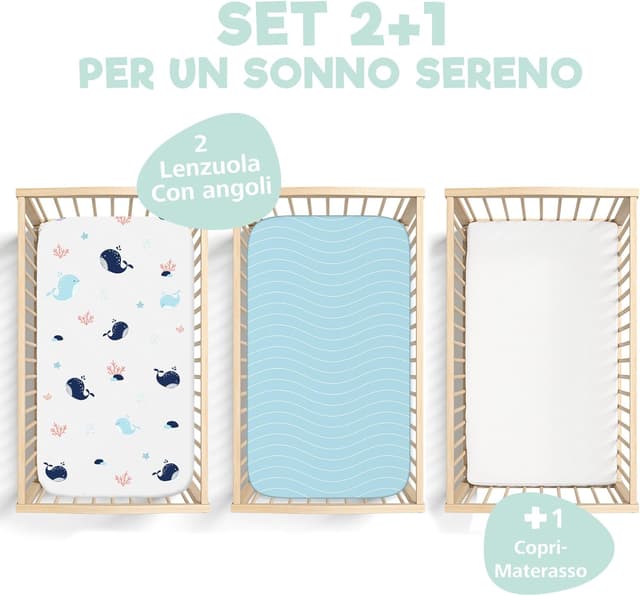 Detalle 2 de Set lenzuola Next To Me 3-in-1 55 x 90 cm