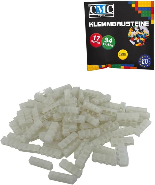 Thumbnail 1 de CMC Imports 30 Klemmbausteine Grasgrün 1x4