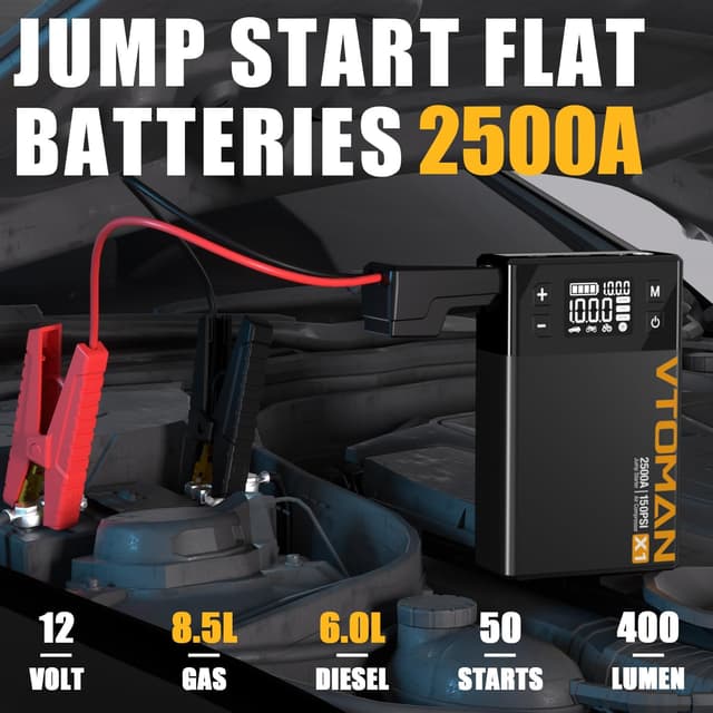 Detalle de VTOMAN X1 jump starter 2500A