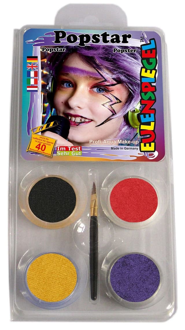 Detalle 2 de EULENSPIEGEL Profi Aqua Makeup Waldfee 6-teiliges Set