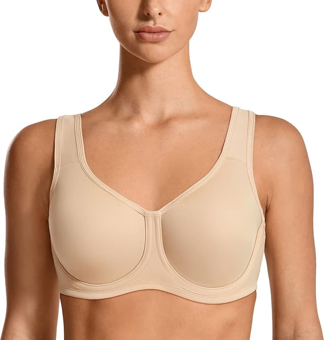 Detalle de SYROKAN Soutien-gorge de sport pour femme avec armatures maintien extreme grande taille