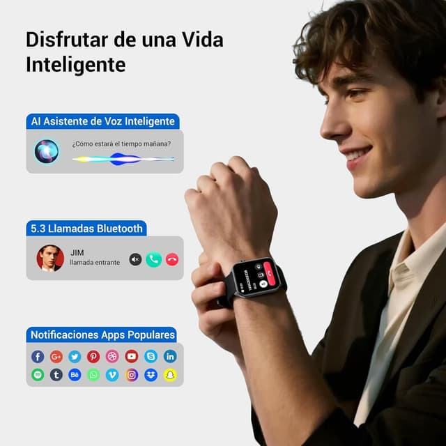 Thumbnail 1 de Baolubao Reloj Inteligente Hombre Mujer