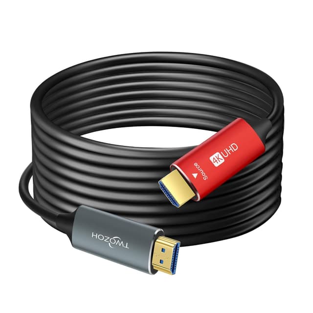 Imagen de Twozoh Câble Fibre Optique HDMI 75M 4K@60Hz en OfertitasTOP