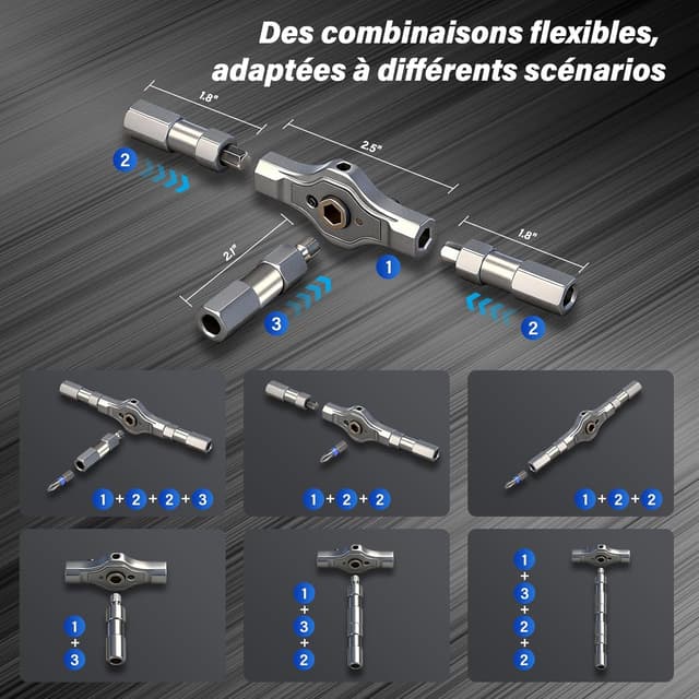 Thumbnail 3 de Koeutoze 42 en 1 Tournevis à Cliquet