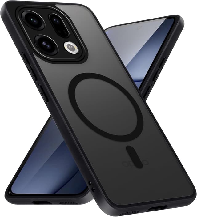Detalle de Olgary Magnetica Cover per OPPO Find X9 compatibile MagSafe, traslucido opaco antiurto e anti-graffio