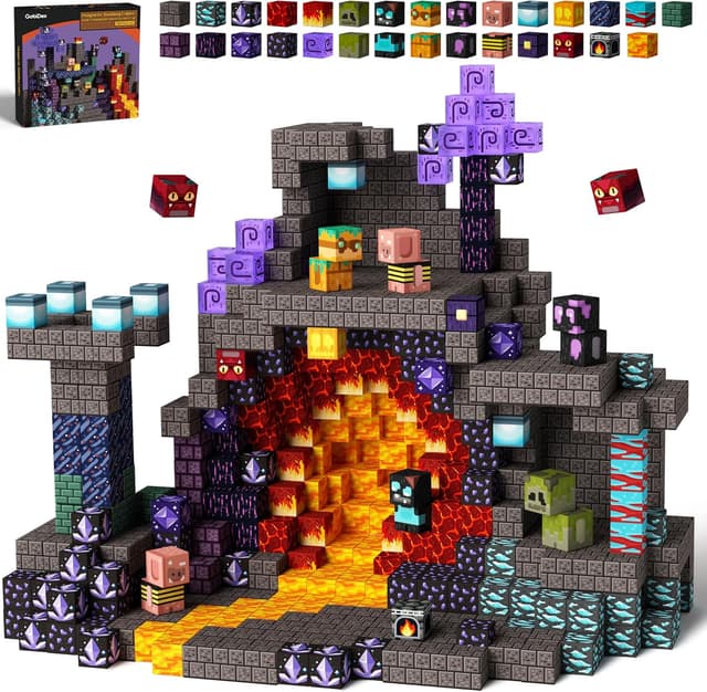 Detalle de GobiDex 100PCS Magnetic Building Blocks STEM Toy 🧩
