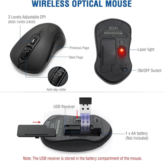 Thumbnail 4 de EDJO Wireless Keyboard Combo 2.4G