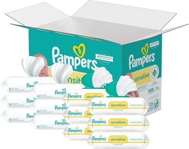 Imagen de Pampers Sensitive Baby Wipes 1008 Pack en OfertitasTOP