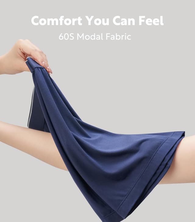 Detalle de DAVID ARCHY Men’s Modal Dual Pouch Boxer Briefs & Trunks (3 or 4-Pack) for Breathable Anti-Chafe Comfort