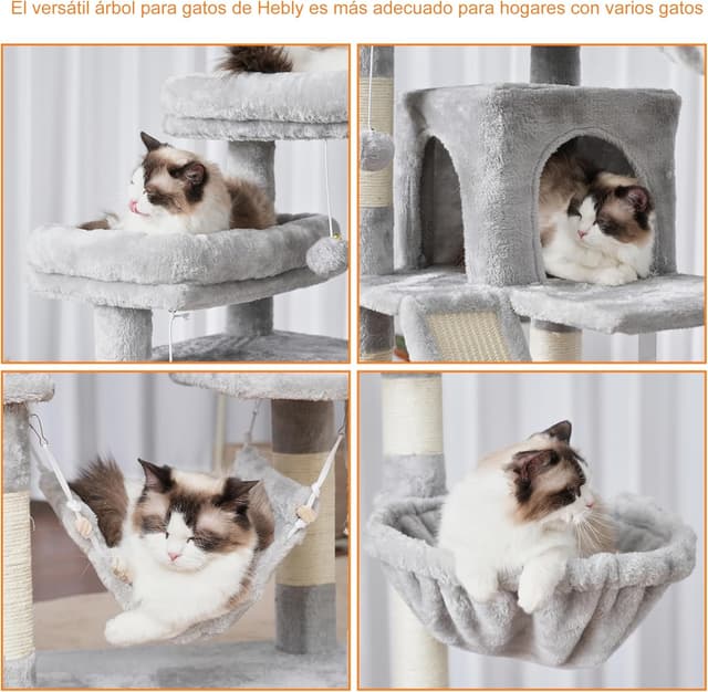 Thumbnail 4 de Heybly torre 180 cm rascador para gatos