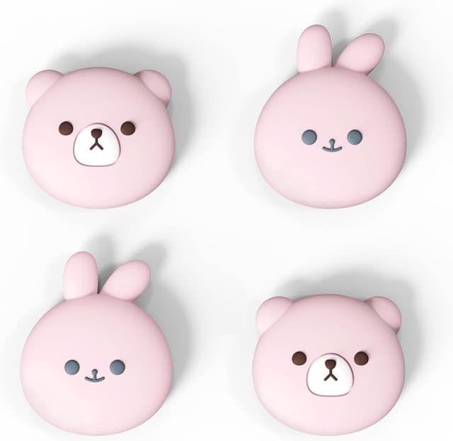 Thumbnail 5 de playvital Thumb Grips for Nintendo Switch — Pink bear & bunny