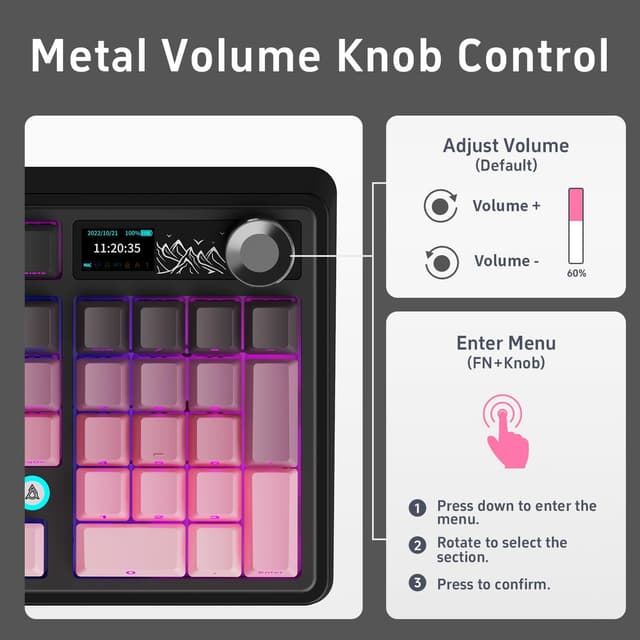 Thumbnail 5 de nacodex AJAZZ AK980 V2 98% Wireless Keyboard