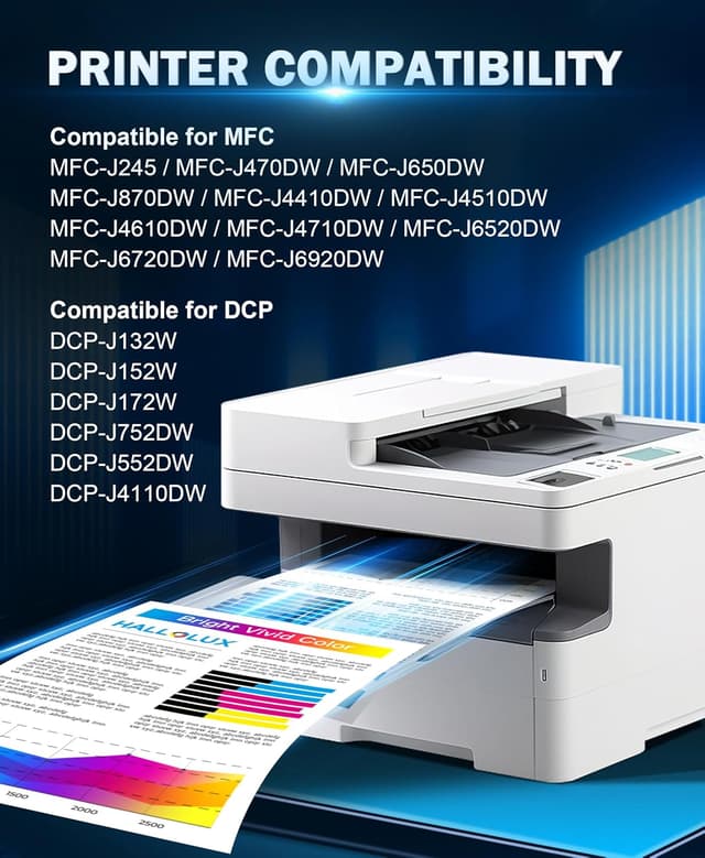 Detalle 2 de HALLOLUX LC123XL Patronen LC123 kompatibel Brother